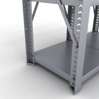 Stahlregal 2 Felder mit 4 Fachb�den