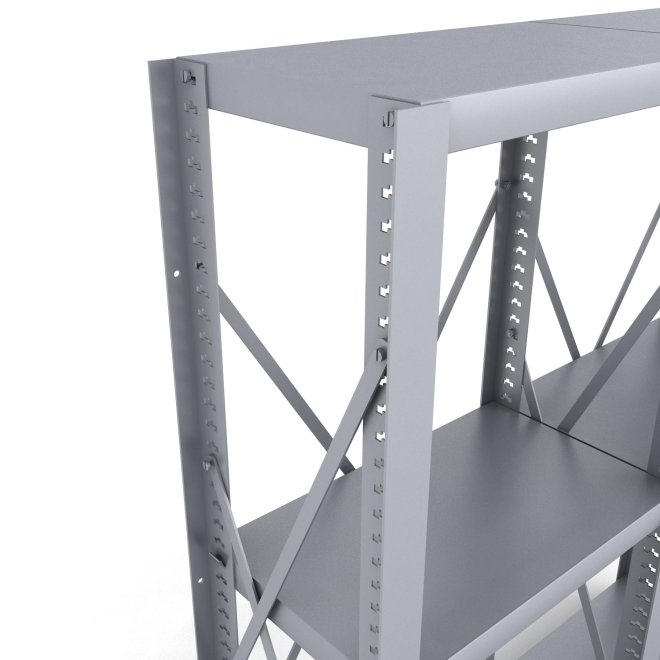 Stahlregal 2 Felder mit 3 Fachb�den