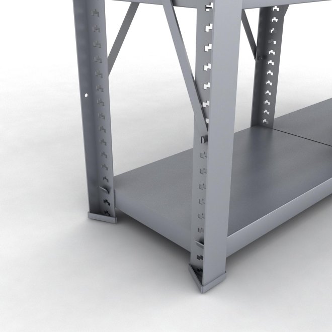 Stahlregal 2 Felder mit 4 Fachb�den