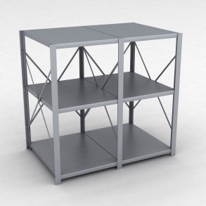 Stahlregal 2 Felder mit 3 Fachb�den