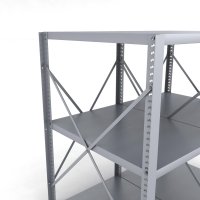 Stahlregal 2 Felder mit 3 Fachb�den