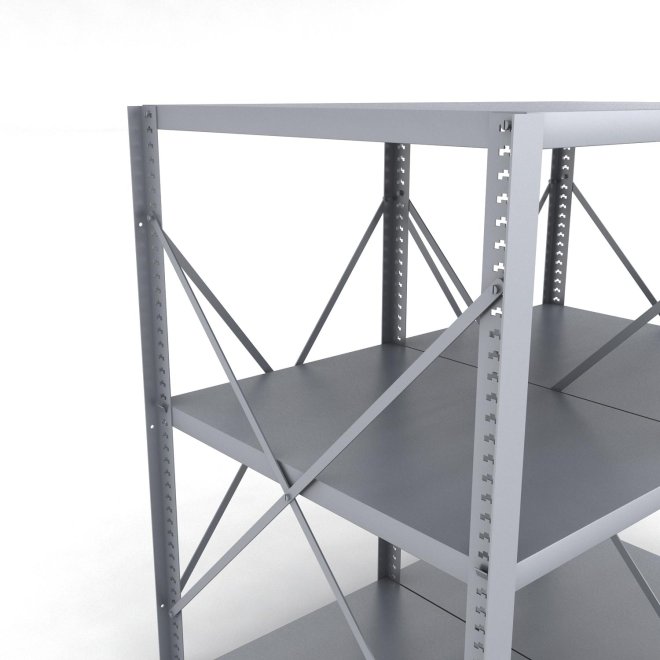 Stahlregal 2 Felder mit 3 Fachb�den