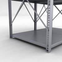 Stahlregal 2 Felder mit 3 Fachb�den