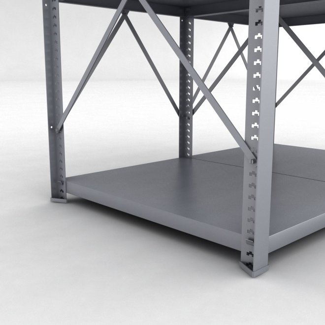 Stahlregal 2 Felder mit 3 Fachb�den