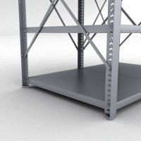 Stahlregal 2 Felder mit 4 Fachb�den