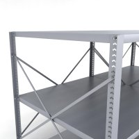 Stahlregal 2 Felder mit 3 Fachb�den