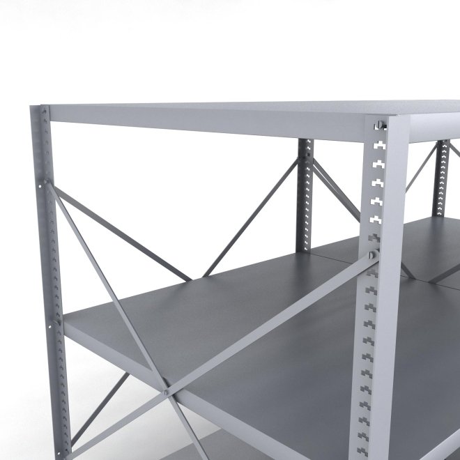 Stahlregal 2 Felder mit 3 Fachb�den