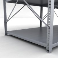 Stahlregal 2 Felder mit 3 Fachb�den