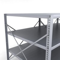 Stahlregal 2 Felder mit 4 Fachb�den