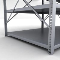 Stahlregal 2 Felder mit 4 Fachb�den