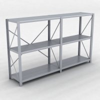 Stlhylla H: 120 x L: 205 x D: 40 cm