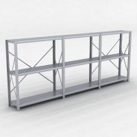 Stlhylla H: 120 x L: 305 x D: 30 cm