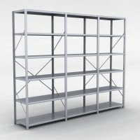 Stlhylla H: 240 x L: 305 x D: 50 cm |6 hyllor