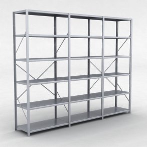 Stlhylla H: 240 x L: 305 x D: 50 cm |6 hyllor