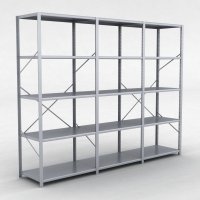 Stlhylla H: 240 x L: 305 x D: 60 cm |5 hyllor