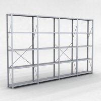 Stlhylla H: 240 x L: 405 x D: 30 cm |5 hyllor