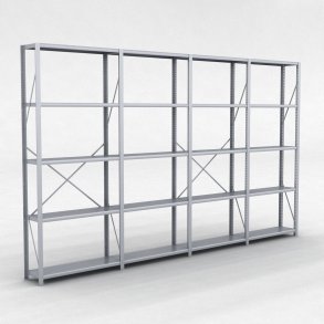 Stlhylla H: 240 x L: 405 x D: 30 cm |5 hyllor