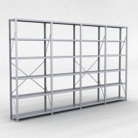 Stlhylla H: 240 x L: 405 x D: 30 cm |6 hyllor