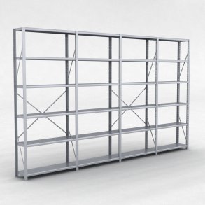 Stlhylla H: 240 x L: 405 x D: 30 cm |6 hyllor