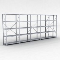 Stlhylla H: 200 x L: 505 x D: 40 cm