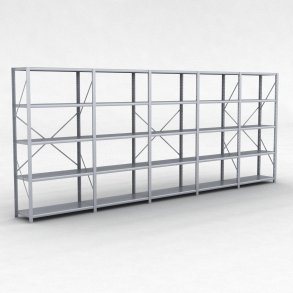 Stlhylla H: 200 x L: 505 x D: 40 cm