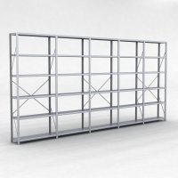 Stlhylla H: 240 x L: 505 x D: 30 cm