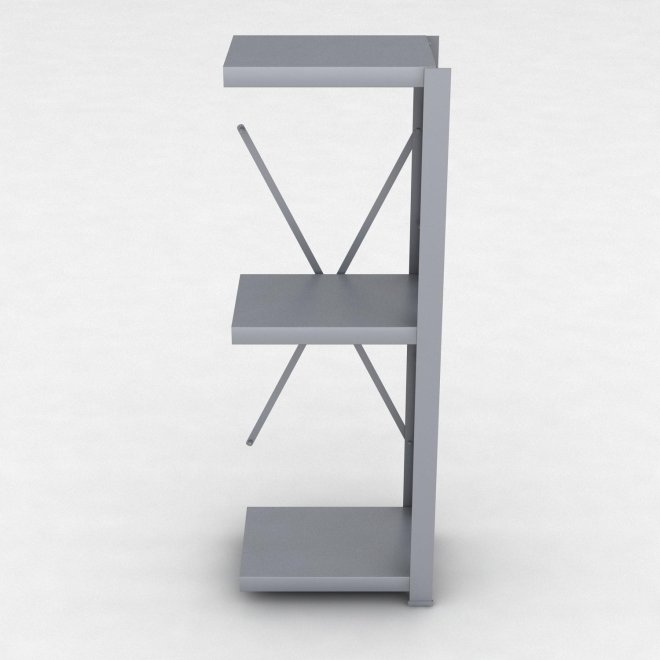 Stahlregal Anbaufeld mit 3 Fachb�den