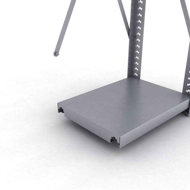 Stahlregal Anbaufeld mit 3 Fachb�den