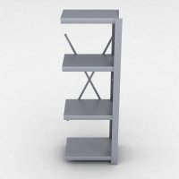 Stahlregal Anbaufeld mit 4 Fachb�den