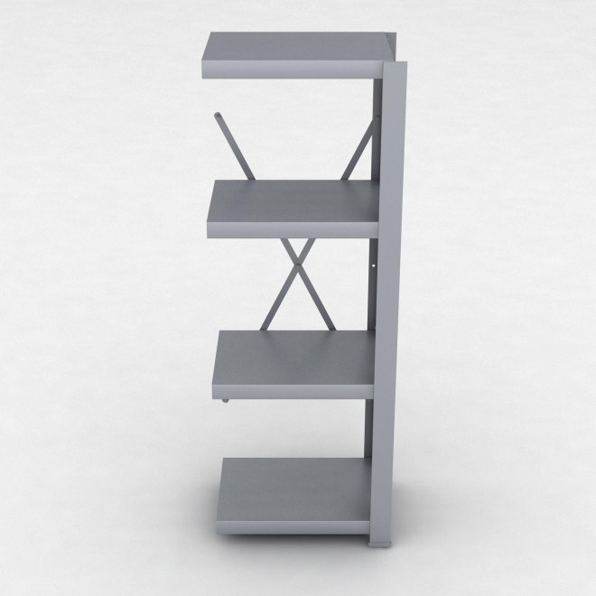 Stahlregal Anbaufeld mit 4 Fachb�den