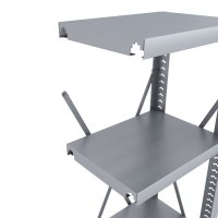 Stahlregal Anbaufeld mit 4 Fachb�den