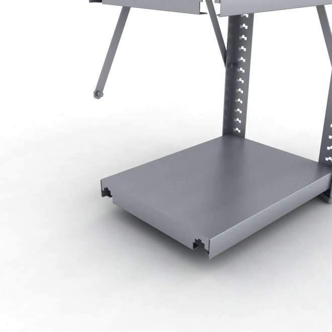 Stahlregal Anbaufeld mit 4 Fachb�den