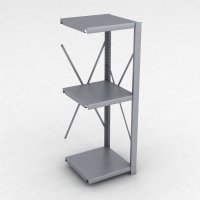 Stahlregal Anbaufeld mit 3 Fachb�den