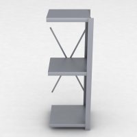 Stahlregal Anbaufeld mit 3 Fachb�den