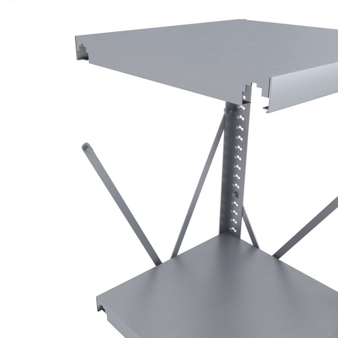 Stahlregal Anbaufeld mit 3 Fachb�den