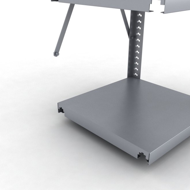 Stahlregal Anbaufeld mit 4 Fachb�den