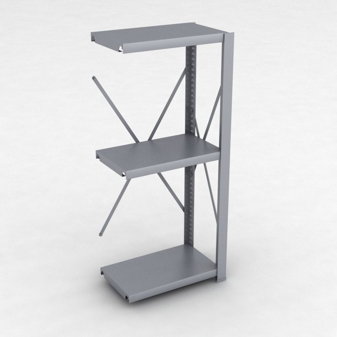 Stahlregal Anbaufeld mit 3 Fachb�den