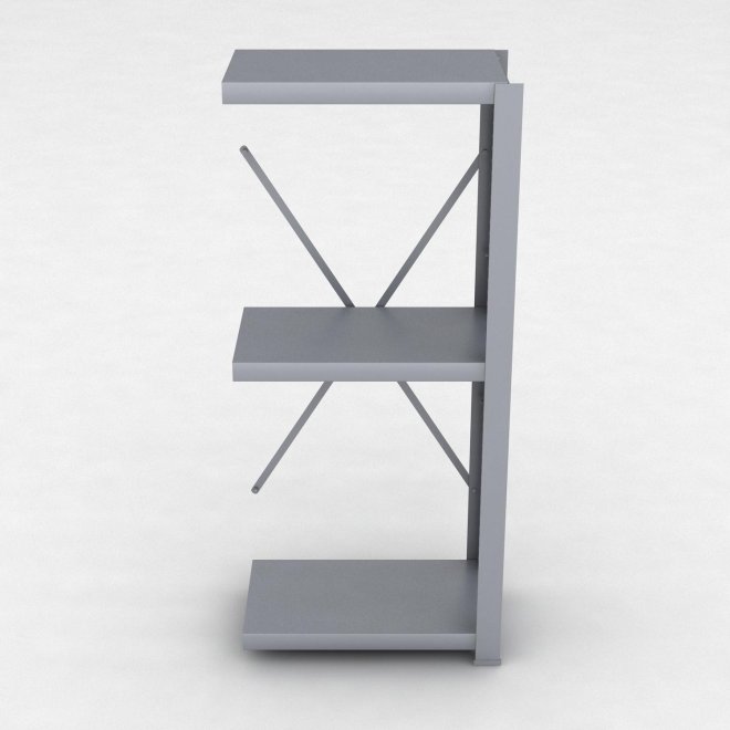 Stahlregal Anbaufeld mit 3 Fachb�den