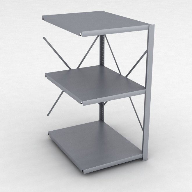 Stahlregal Anbaufeld mit 3 Fachb�den