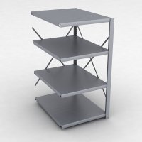 Stahlregal Anbaufeld mit 4 Fachb�den