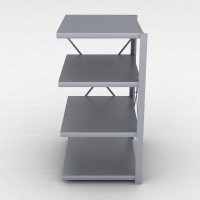 Stahlregal Anbaufeld mit 4 Fachb�den