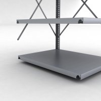 Stahlregal Anbaufeld mit 4 Fachb�den