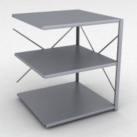 Stahlregal Anbaufeld mit 3 Fachb�den