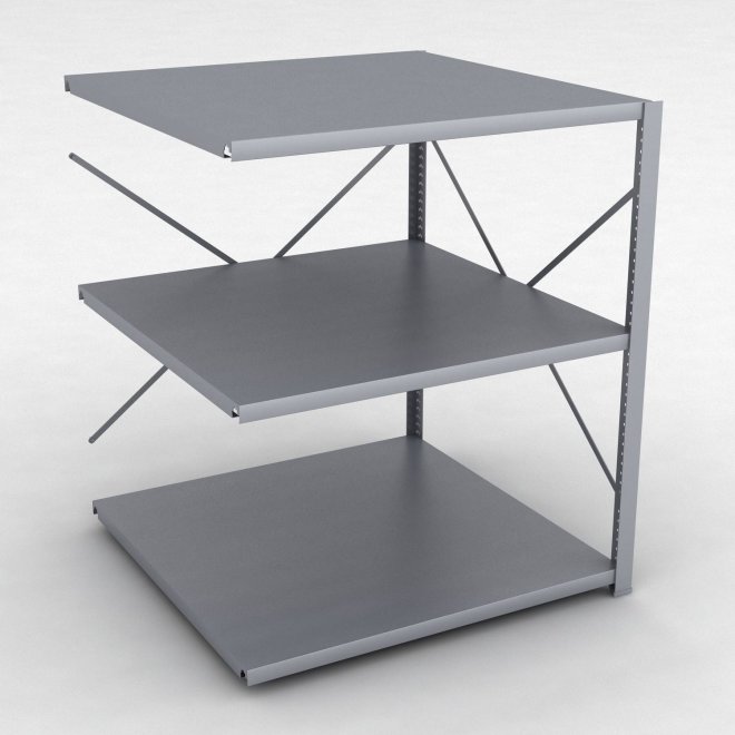 Stahlregal Anbaufeld mit 3 Fachb�den