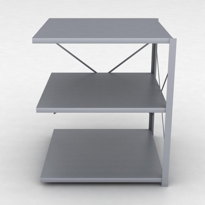 Stahlregal Anbaufeld mit 3 Fachb�den