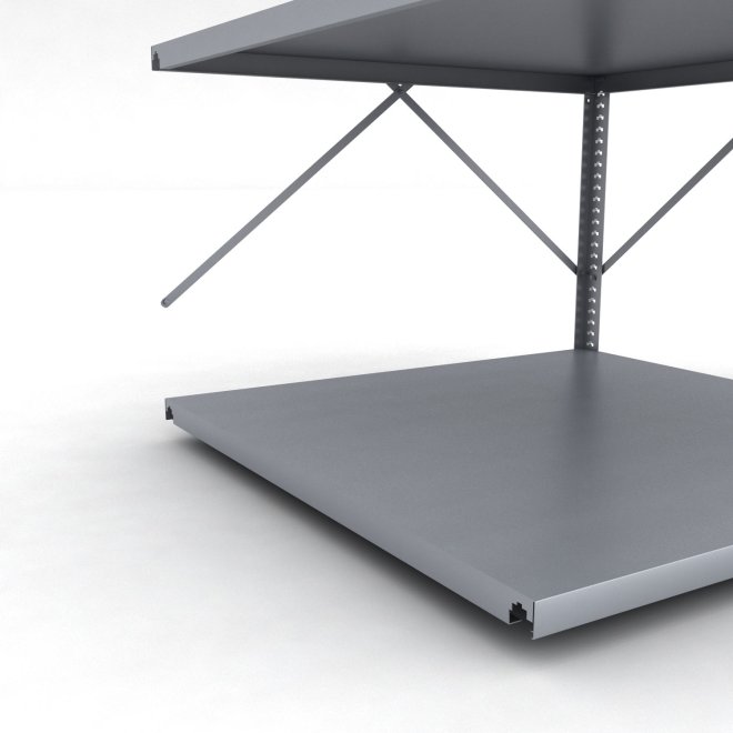 Stahlregal Anbaufeld mit 3 Fachb�den