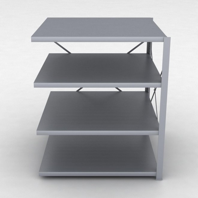 Stahlregal Anbaufeld mit 4 Fachb�den