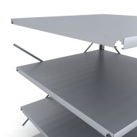 Stahlregal Anbaufeld mit 4 Fachb�den