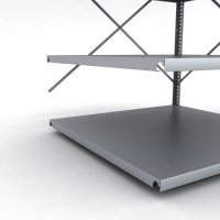 Stahlregal Anbaufeld mit 4 Fachb�den