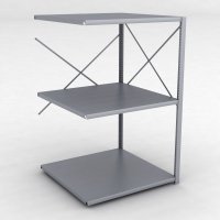 Stahlregal Anbaufeld mit 3 Fachb�den